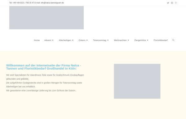 Vorschau von www.nalca-tannengruen.de, Nalca Tannen und Floristikbedarf Grosshandel