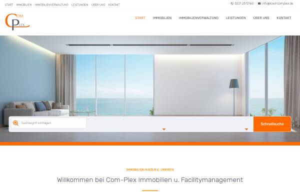 Vorschau von www.com-plex.de, Com-Plex Immobilien & Facility Management GmbH