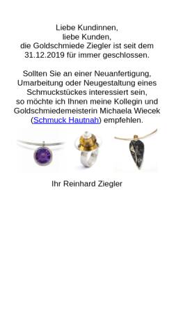 Vorschau der mobilen Webseite www.goldschmiede-ziegler.de, Goldschmiede Ziegler