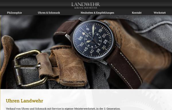 Vorschau von www.uhren-landwehr.de, Uhrmachermeisterbetrieb Landwehr