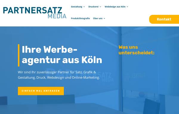 Vorschau von www.partnersatz-media.de, Partner Satz GmbH Medien- und Online-Dienste