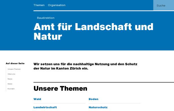 Vorschau von www.fjv.zh.ch, Fischerei- und Jagdverwaltung des Kantons Zürich