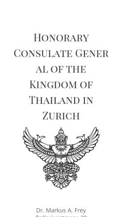 Vorschau der mobilen Webseite www.thai-consulate.ch, Thailändisches Generalkonsulat in Zürich