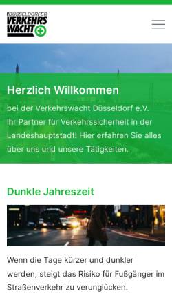 Vorschau der mobilen Webseite www.verkehrswacht-duesseldorf.de, Verkehrswacht Düsseldorf