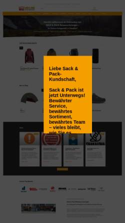 Vorschau der mobilen Webseite www.sackpack.de, Sack und Pack