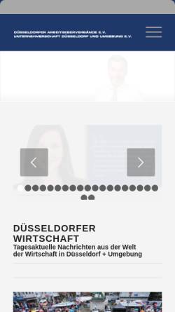 Vorschau der mobilen Webseite unternehmerschaft.wigadi.de, Unternehmerschaft Düsseldorf und Umgebung e.V.