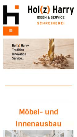 Vorschau der mobilen Webseite holz-harry.de, Holz Harry