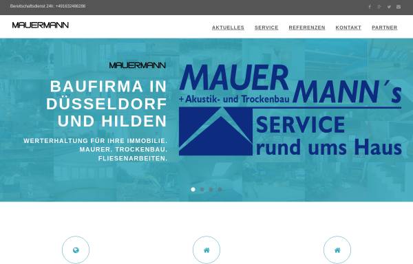 Vorschau von www.mauermann-rundumshaus.de, Mauermann's Service rund ums Haus