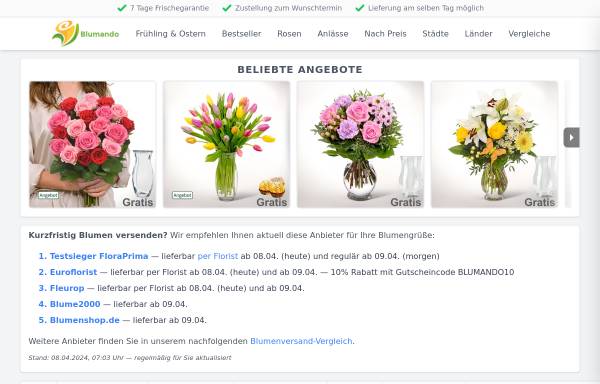 Vorschau von blumenmeuser.de, Blumen Meuser