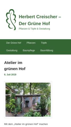 Vorschau der mobilen Webseite www.herbertcreischer.de, Herbert Creischer
