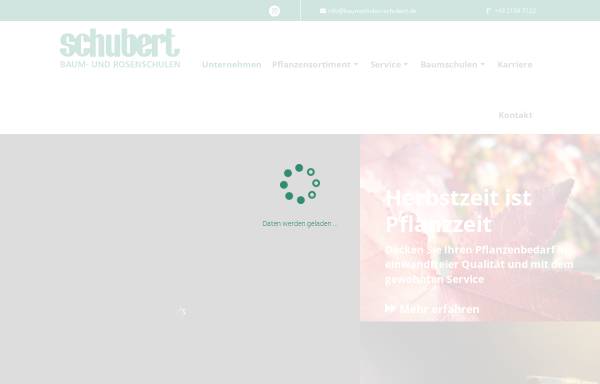 Vorschau von www.baumschulen-schubert.de, Schubert Baum- und Rosenschulen