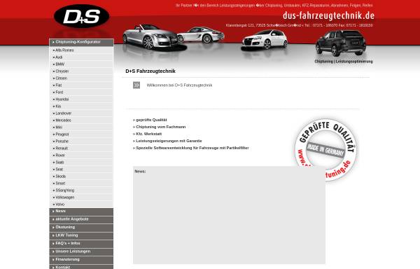Vorschau von www.dus-fahrzeugtechnik.de, DS-Fahrzeugtechnik