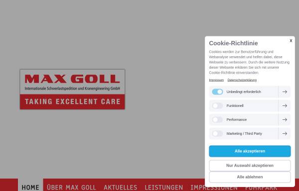 Vorschau von www.maxgoll.de, Max Goll GmbH