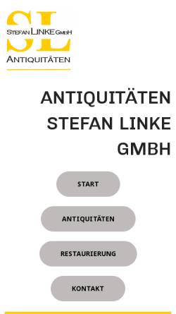 Vorschau der mobilen Webseite www.antik-linke.de, Stefan Linke GmbH