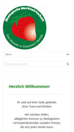 Vorschau der mobilen Webseite oekoma.de, Ökologische Marktwirtschaft