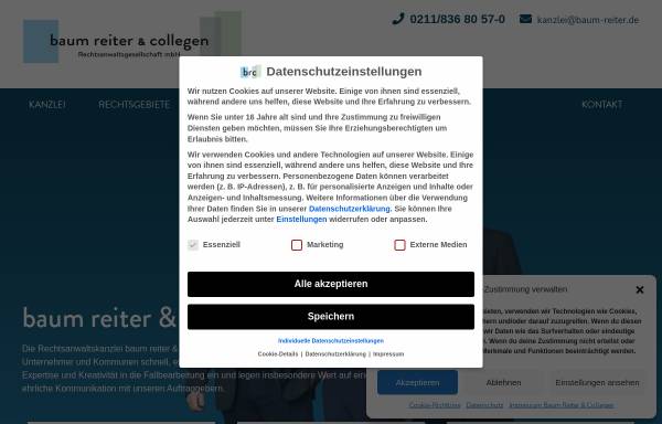 Vorschau von baum-reiter.de, Rechtsanwälte Baum, Reiter & Collegen