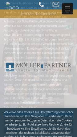 Vorschau der mobilen Webseite www.m-u-p.info, Möller und Partner