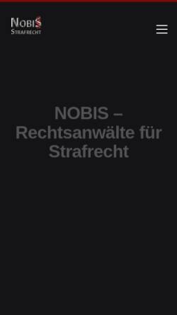 Vorschau der mobilen Webseite rechtsanwalt-nobis.de, Nobis