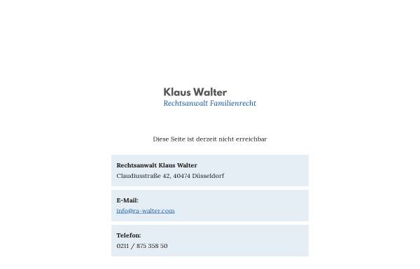 Vorschau von www.ra-walter.com, Walter, Klaus