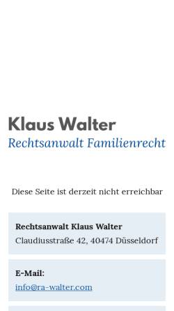 Vorschau der mobilen Webseite www.ra-walter.com, Walter, Klaus