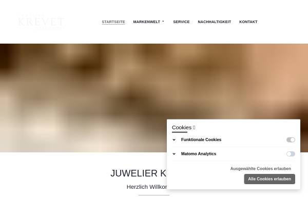 Vorschau von www.juwelier-krevet.de, Krevet GmbH