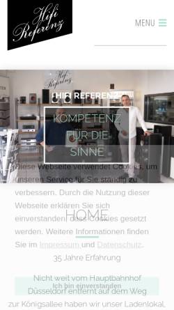 Vorschau der mobilen Webseite www.hifi-referenz.de, Hifi-Referenz