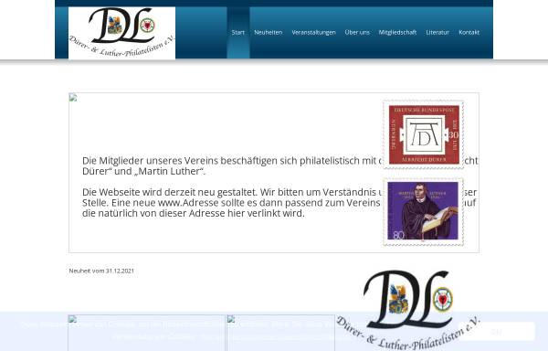 Vorschau von www.duerer-philatelisten.de, Dürer-Philatelisten e.V.