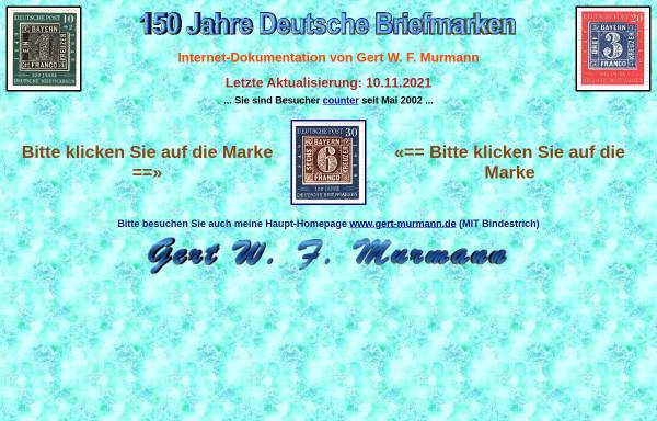 Vorschau von www.phila-gert.de, 150 Jahre Deutsche Briefmarken