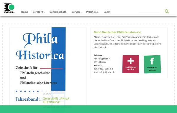 Vereinsdatenbank des Bundes Deutscher Philatelisten