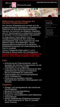 Vorschau der mobilen Webseite www.kaerntner-philatelistenclub.at, Kärntner Philatelistenclub
