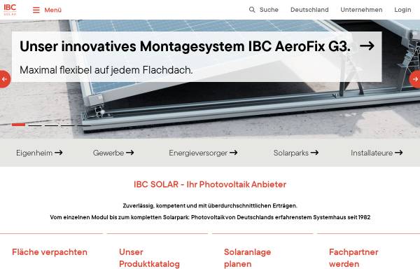 Vorschau von www.ibc-solar.de, IBC Solar AG