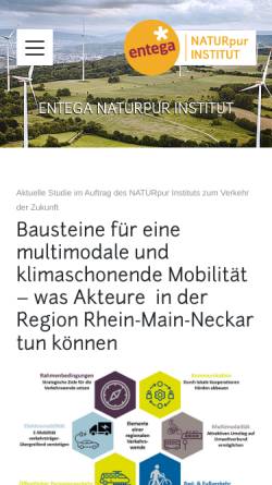 Vorschau der mobilen Webseite www.naturpur-institut.de, HEAG NaturPur AG
