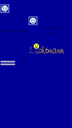 Vorschau der mobilen Webseite www.lichtmann.de, Lichtmann AG