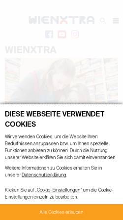 Vorschau der mobilen Webseite www.wienxtra.at, wienXtra