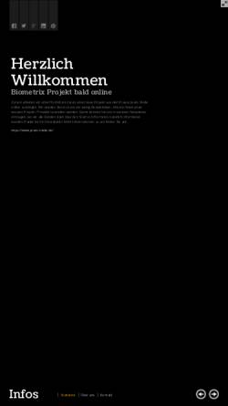 Vorschau der mobilen Webseite www.biometrix.at, Biometrix International