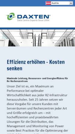 Vorschau der mobilen Webseite www.daxten.at, Daxten Handel GmbH