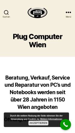 Vorschau der mobilen Webseite www.plug.at, Plug