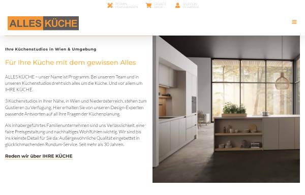 Vorschau von www.alleskueche.com, Alles Küche GmbH