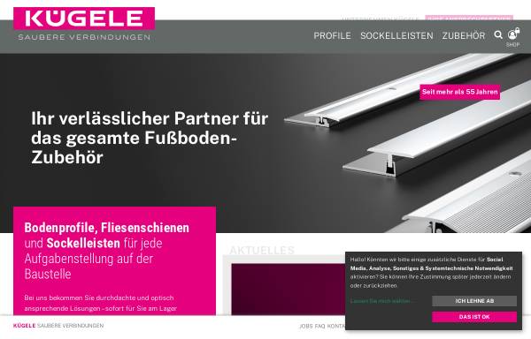 Vorschau von www.kuegele.at, Kügele Profile GmbH