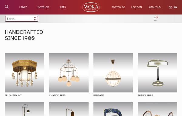 Vorschau von www.woka.com, Woka Lamps Vienna
