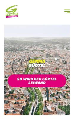 Vorschau der mobilen Webseite wien.gruene.at, Die Grünen Wien