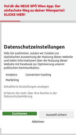Vorschau der mobilen Webseite www.donaustadt.spoe.at, SPÖ Donaustadt