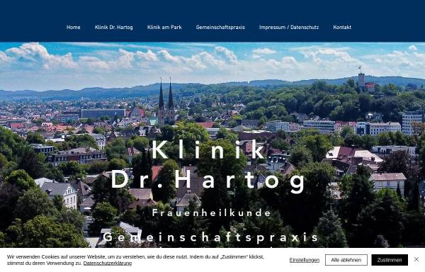 Vorschau von www.klinikdrhartog.de, Klinik und Praxis Dr. Hartog