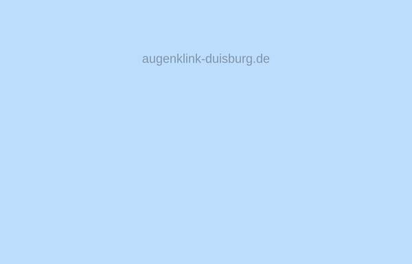 Vorschau von www.augenklinik-duisburg.de, Klinik für Refraktive und Ophthalmo-Chirurgie des EJK Niederrhein