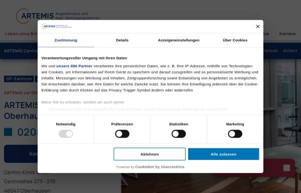 Vorschau von www.centroklinik.de, Centro Klinik GmbH