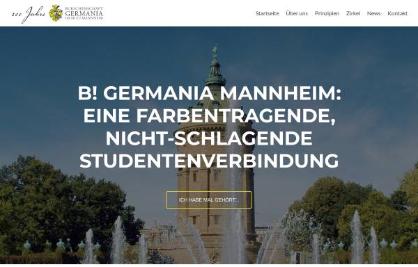 Vorschau von www.germania-mannheim.de, Germania zu Mannheim