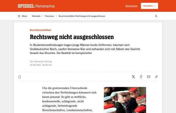 Vorschau von www.spiegel.de, Rechtsweg nicht ausgeschlossen