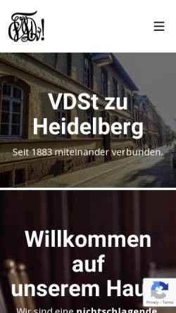 Vorschau der mobilen Webseite vdst-heidelberg.de, VDSt Heidelberg