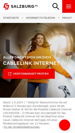 Vorschau der mobilen Webseite kut.members.cablelink.at, Küenburg Tamsweg