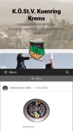 Vorschau der mobilen Webseite kuenring.at, Kuenring Krems